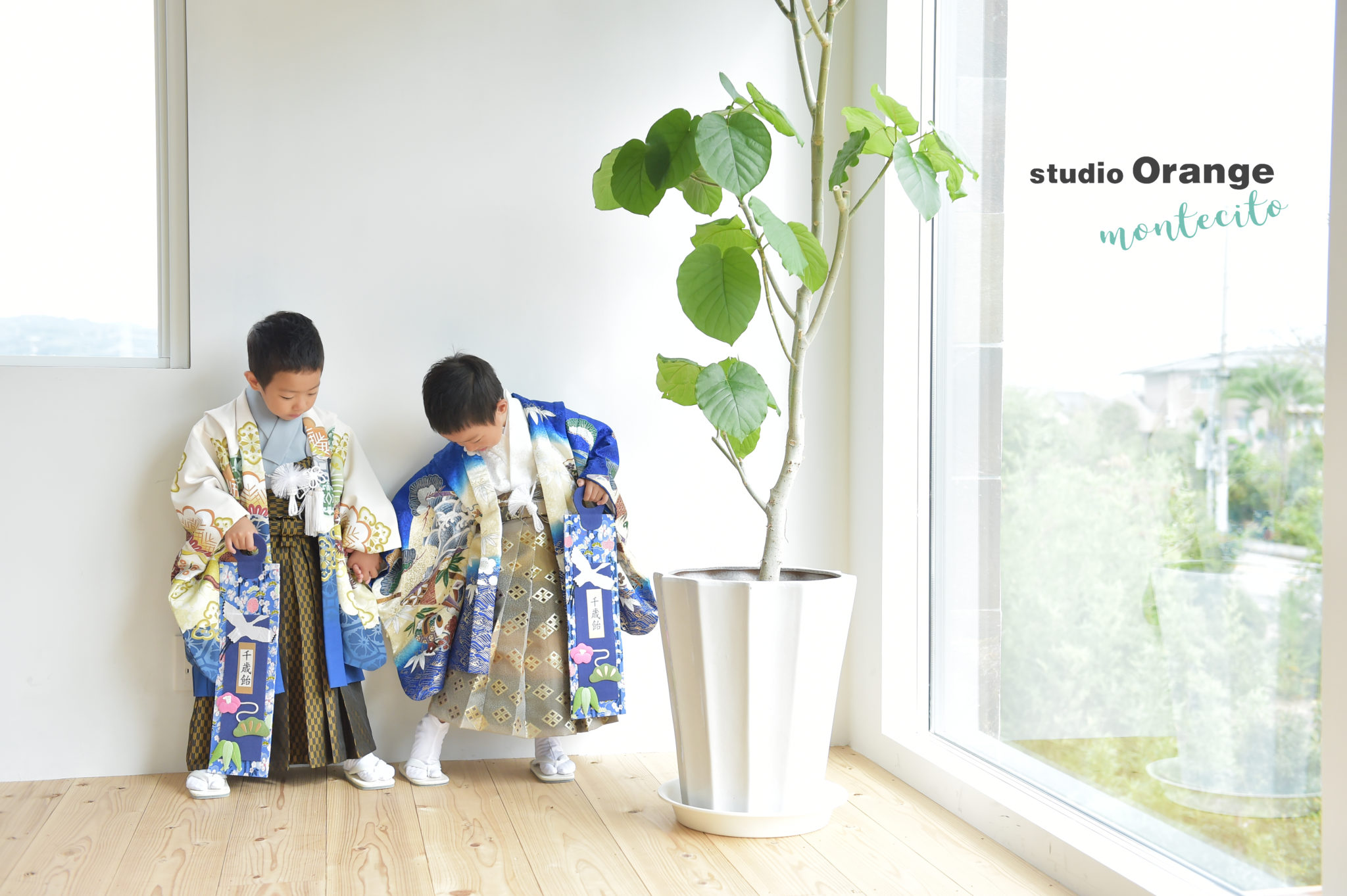 神戸市より双子の5歳七五三
