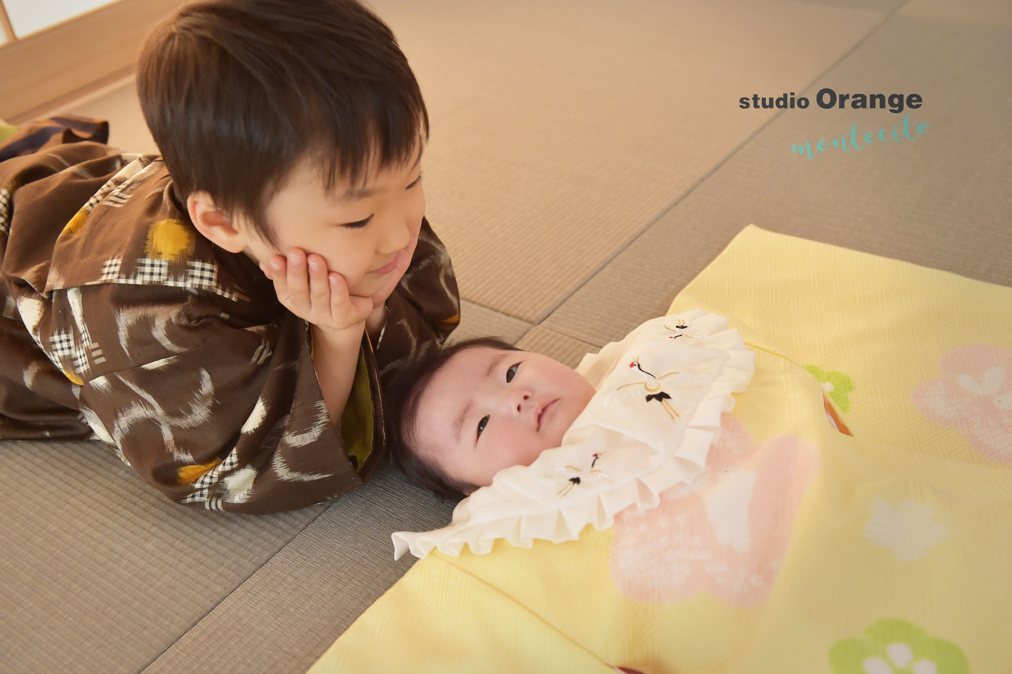 おじいちゃんの着物で５歳の七五三前撮り撮影