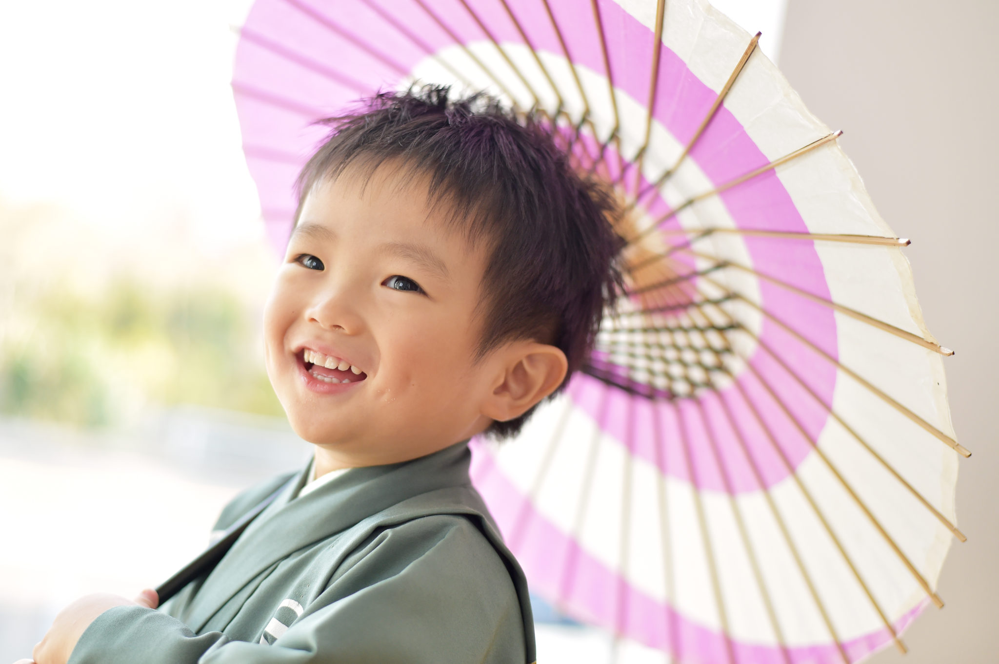 豊中市よりお持ち込みの着物で3歳の七五三