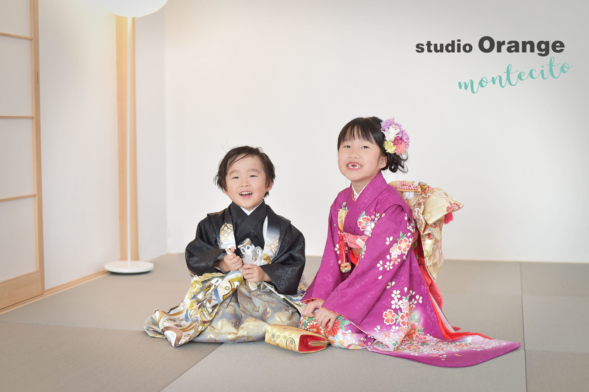 宝塚市より7歳5歳七五三のご姉弟