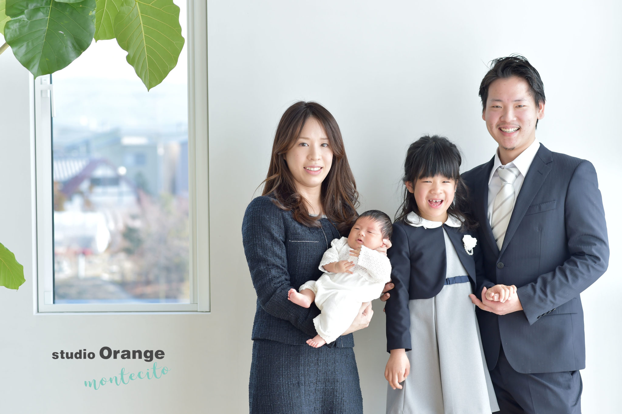 伊丹市よりお宮参り写真撮影で1ヶ月の赤ちゃん