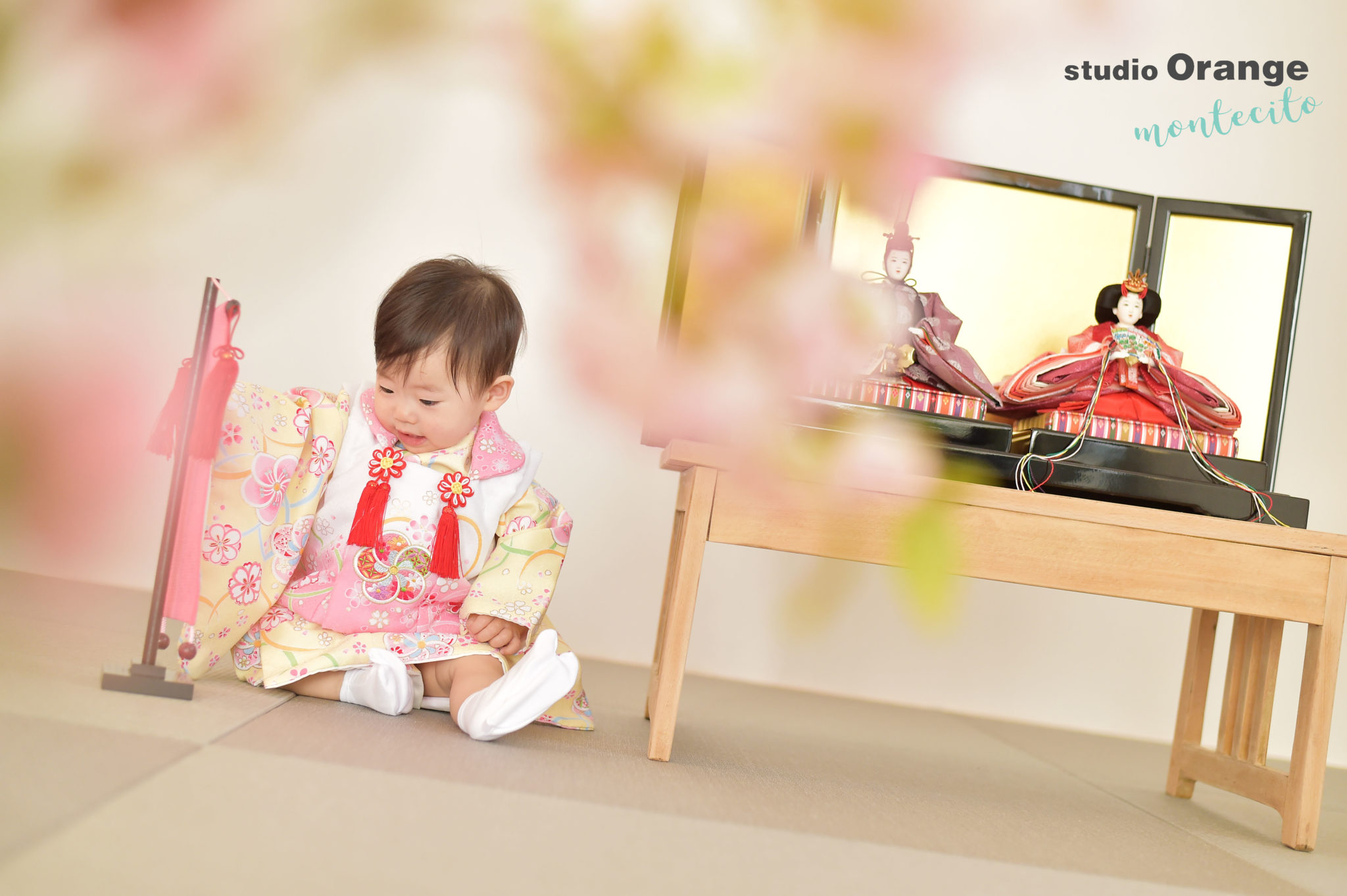 初めての節句撮影で宝塚市から1歳女の子