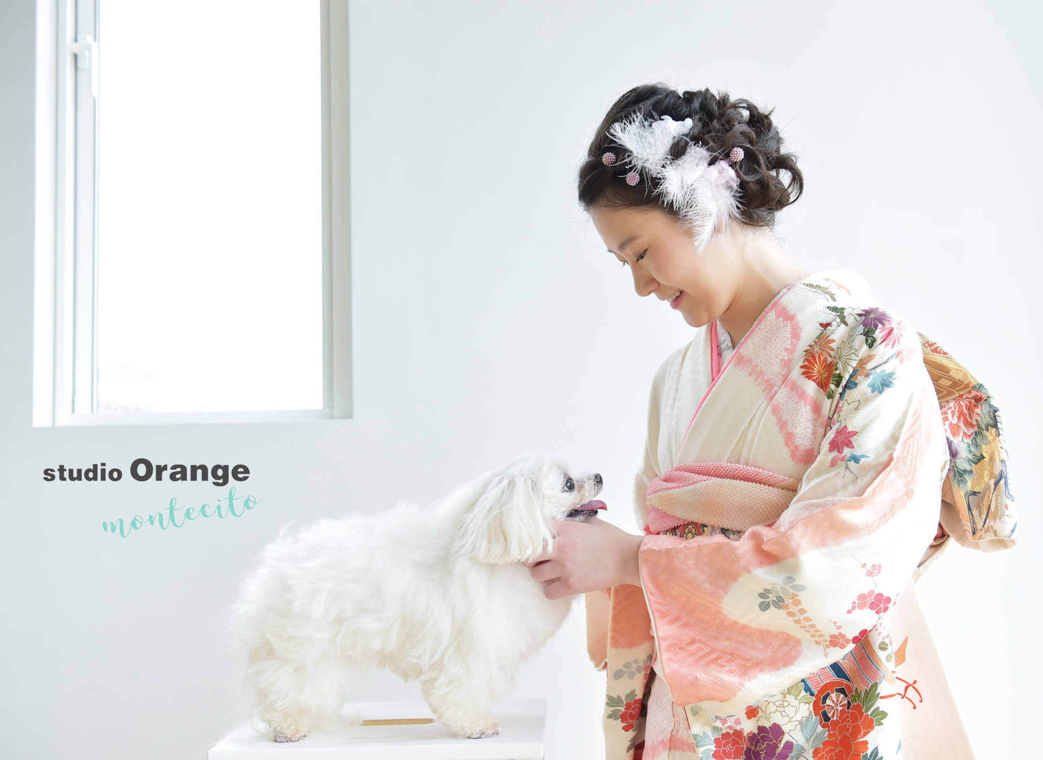 川西市より愛犬と成人式の写真撮影