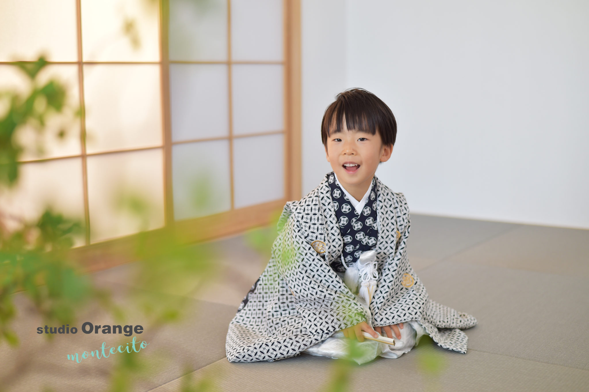 宝塚市から5歳男の子が新作衣装で七五三前撮り