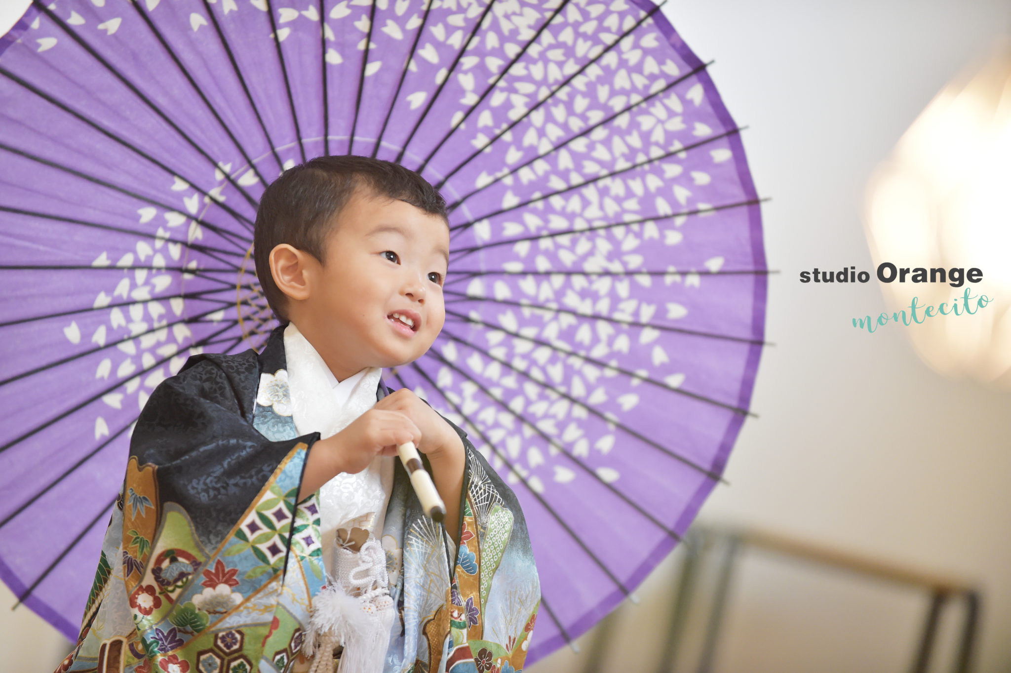 家族全員和装を着て3歳の七五三前撮り！