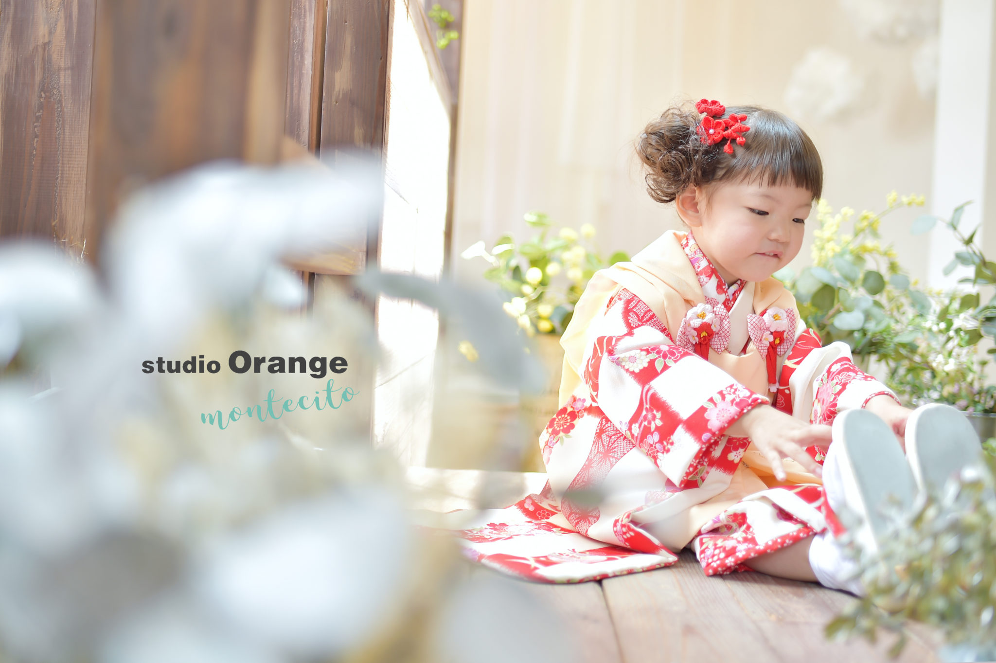 韓国から里帰り中の３歳女の子七五三撮影