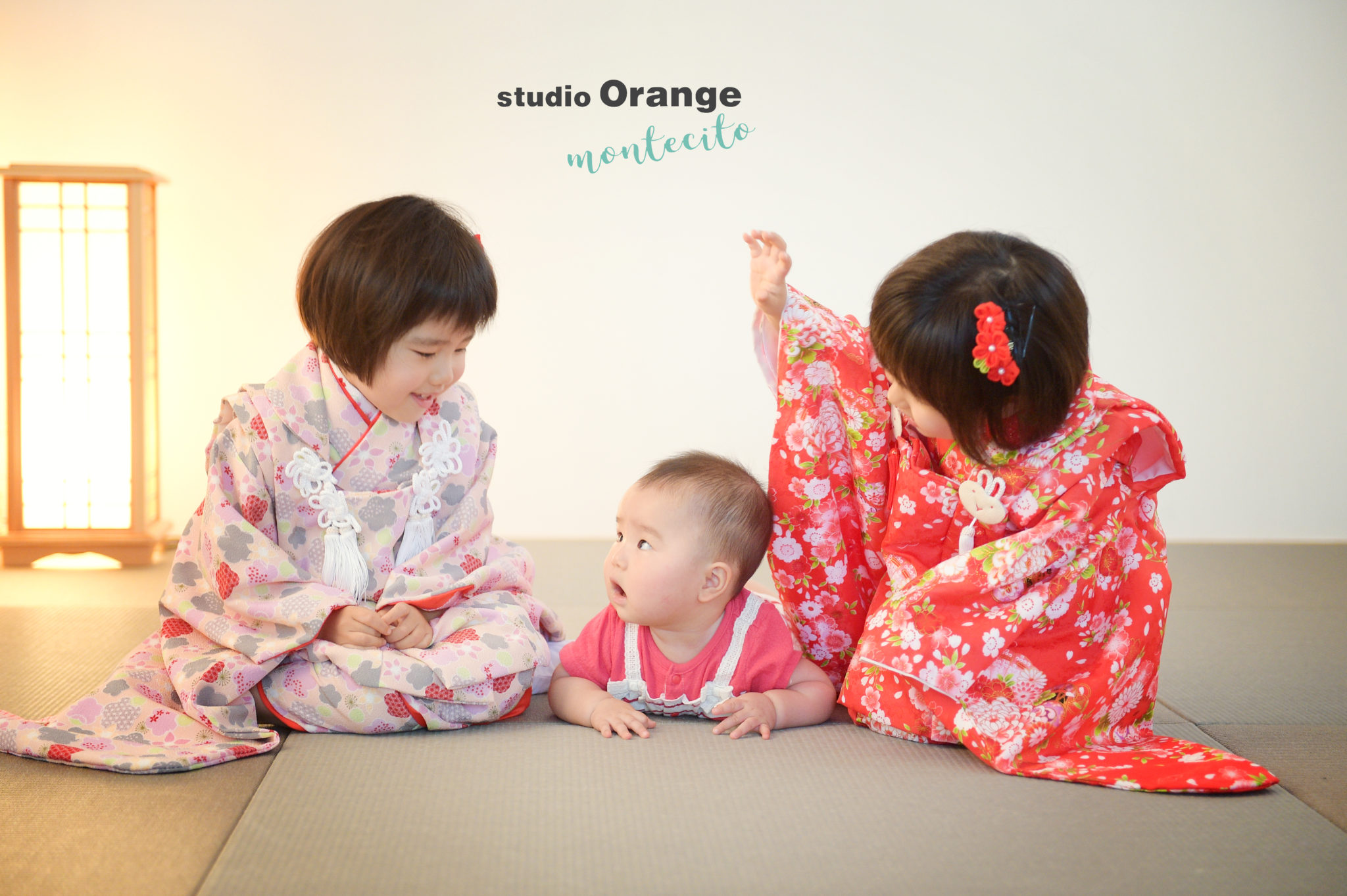 宝塚市から３歳の双子と８ヶ月の妹の七五三撮影
