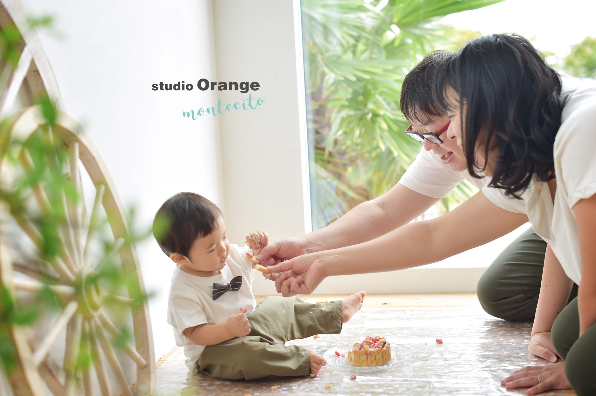 茨木市からスマッシュケーキと１歳男の子のバースデー撮影