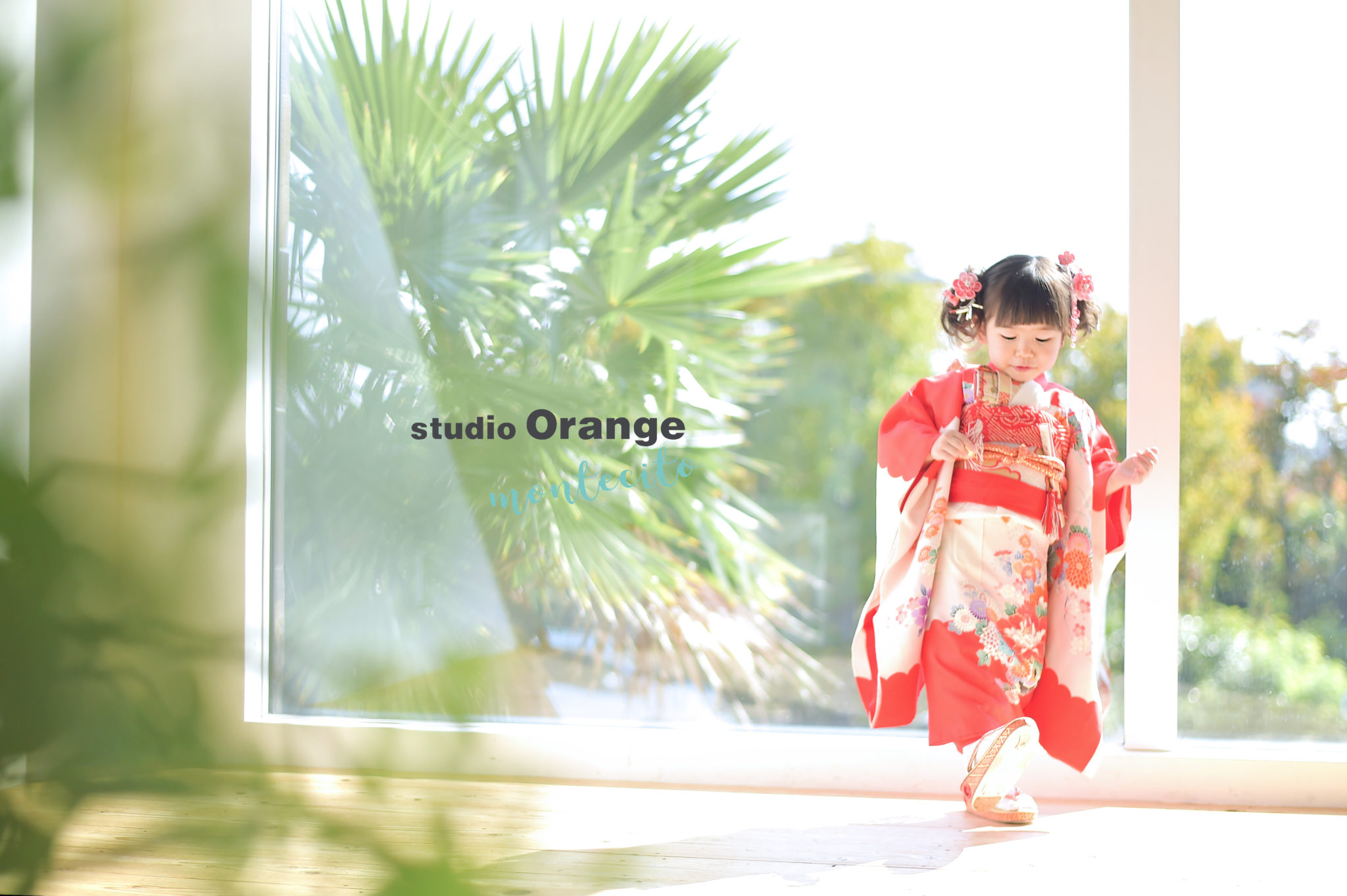 川西市から3歳女の子が持ち込み着物で七五三撮影
