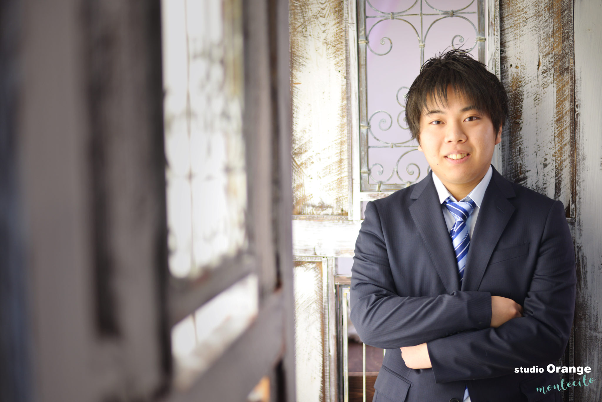 宝塚市から成人式当日に男性成人の撮影