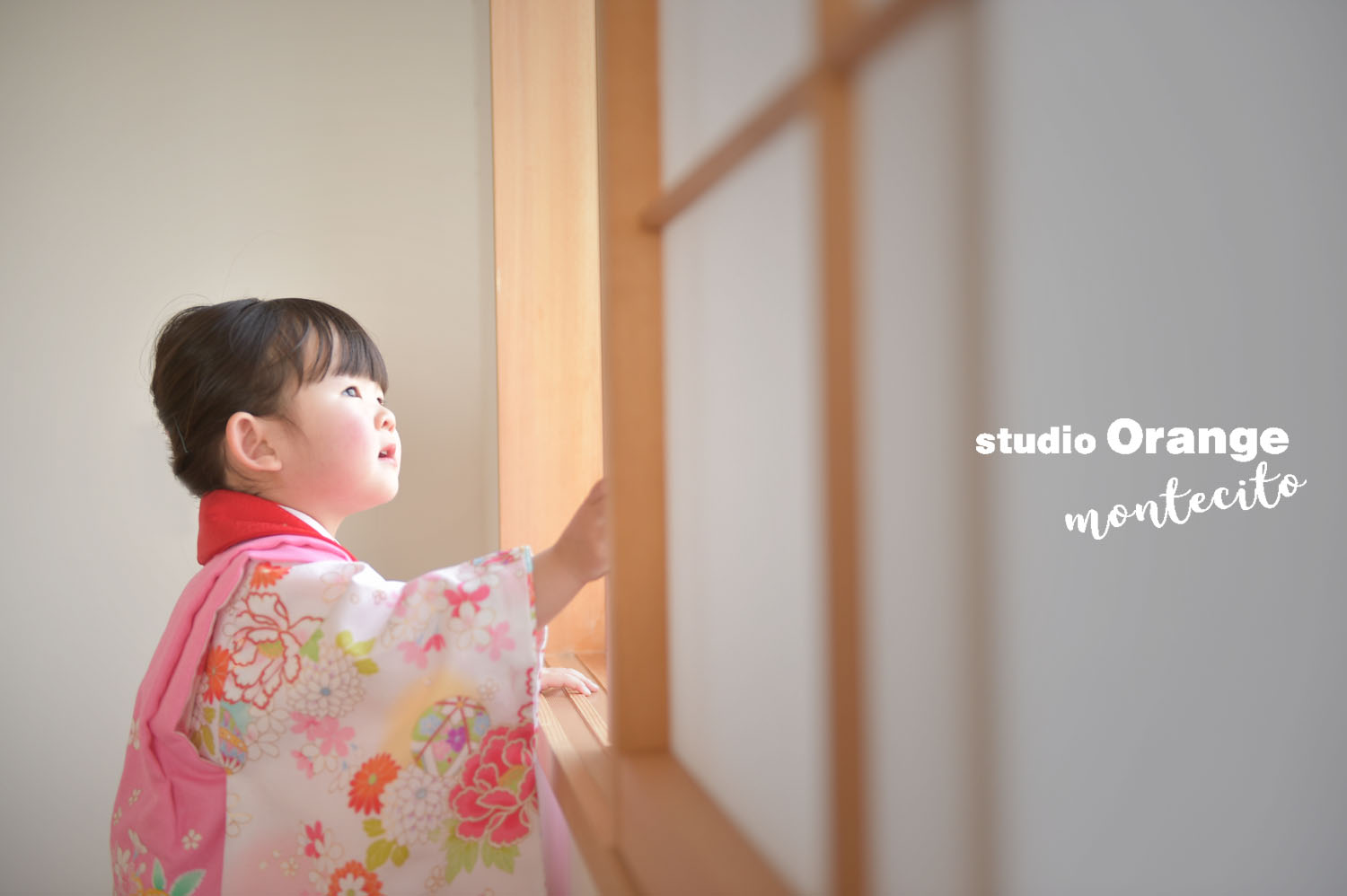 パパとママも着物で3歳の七五三撮影