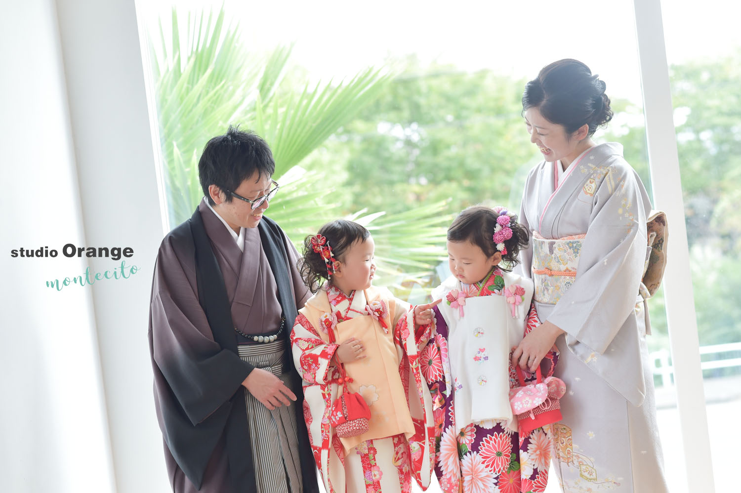 大阪から3才双子ちゃんの七五三前撮り