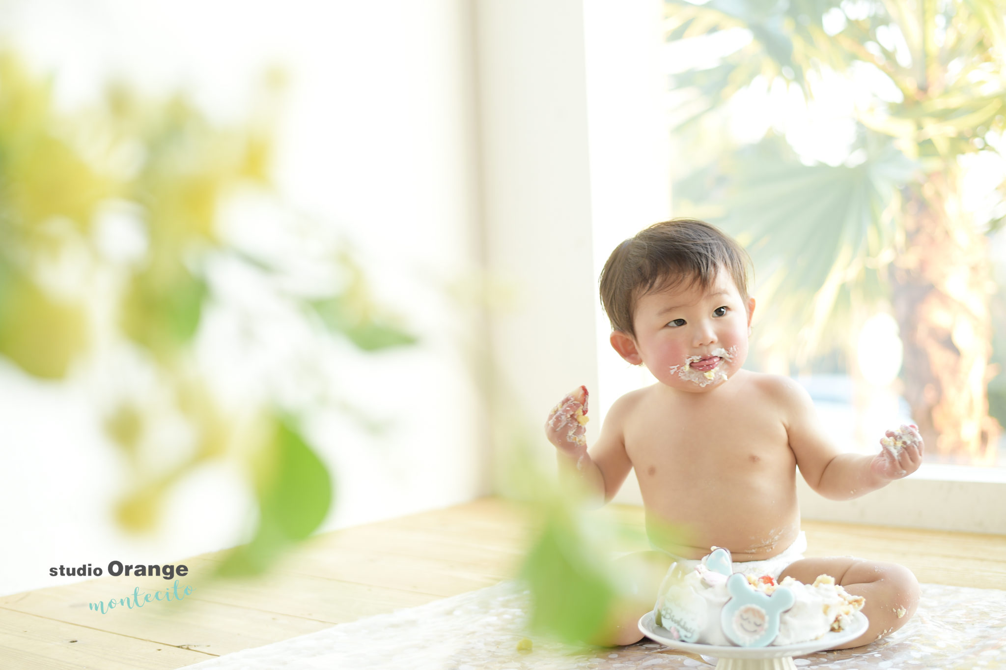 尼崎市より１才女の子のスマッシュケーキと一升パン！