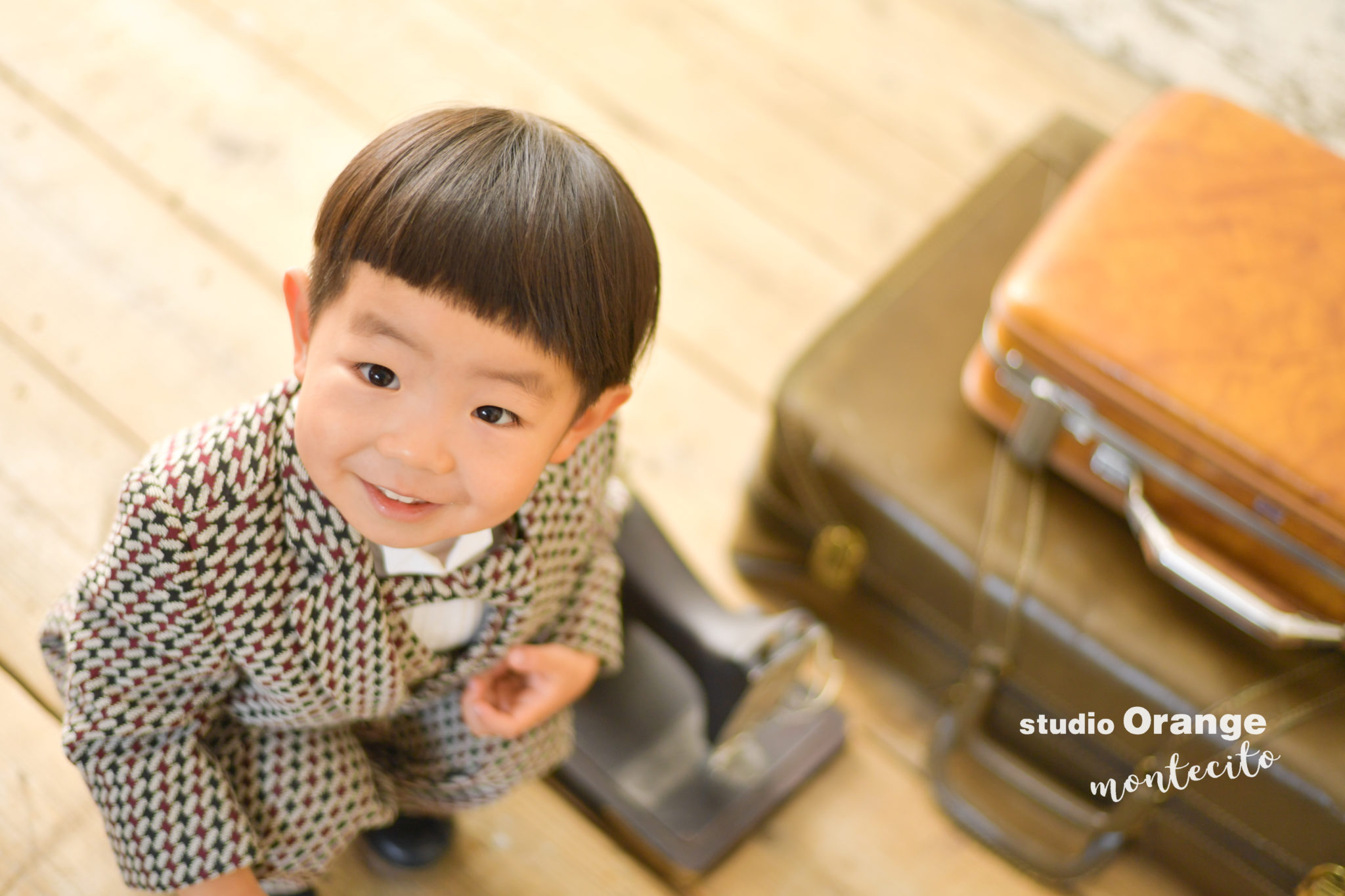 宝塚市より仲良くリンクコーデで３歳のお誕生日撮影