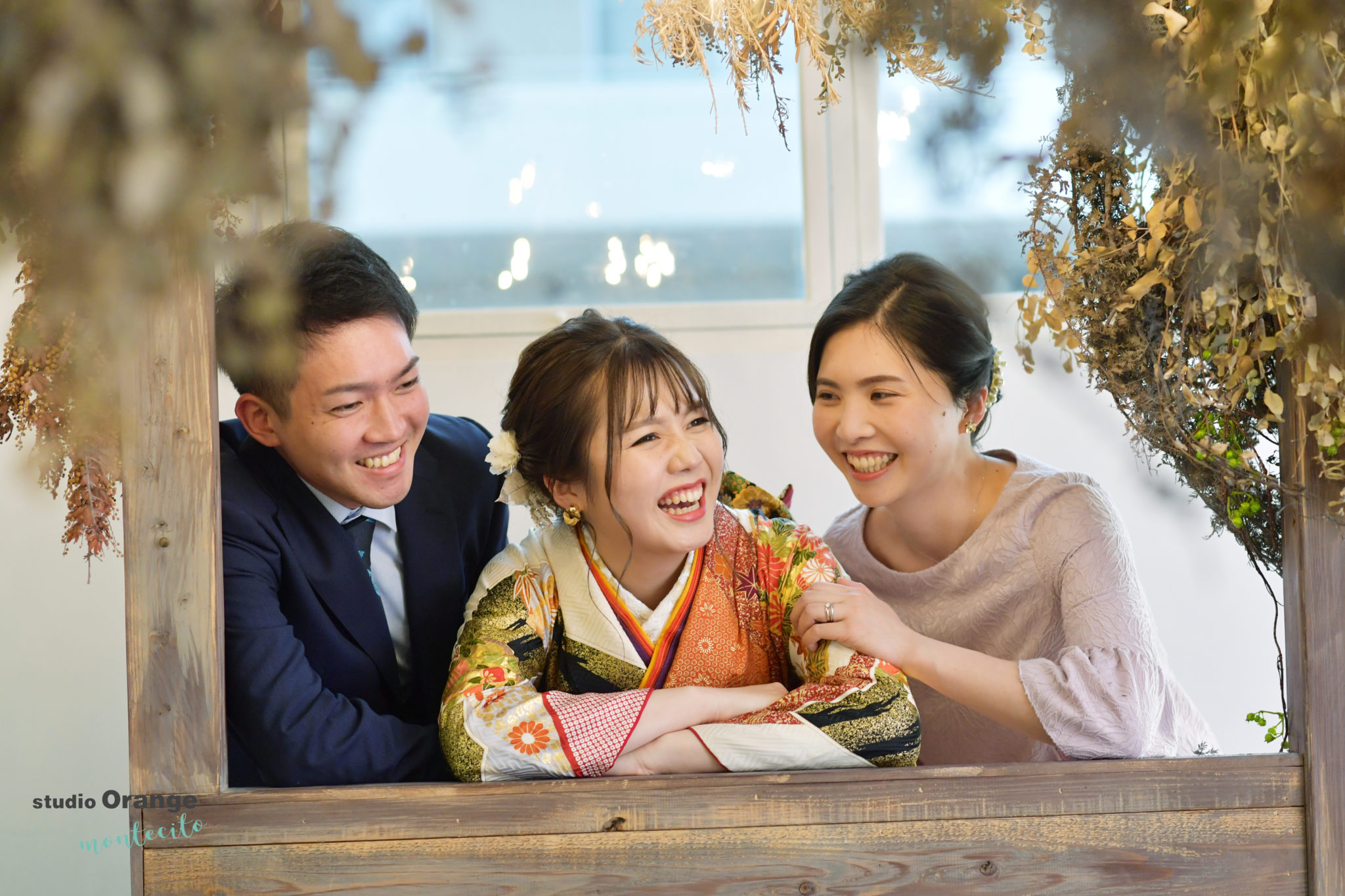 ご結婚されたご兄姉と一緒に！成人式のご撮影