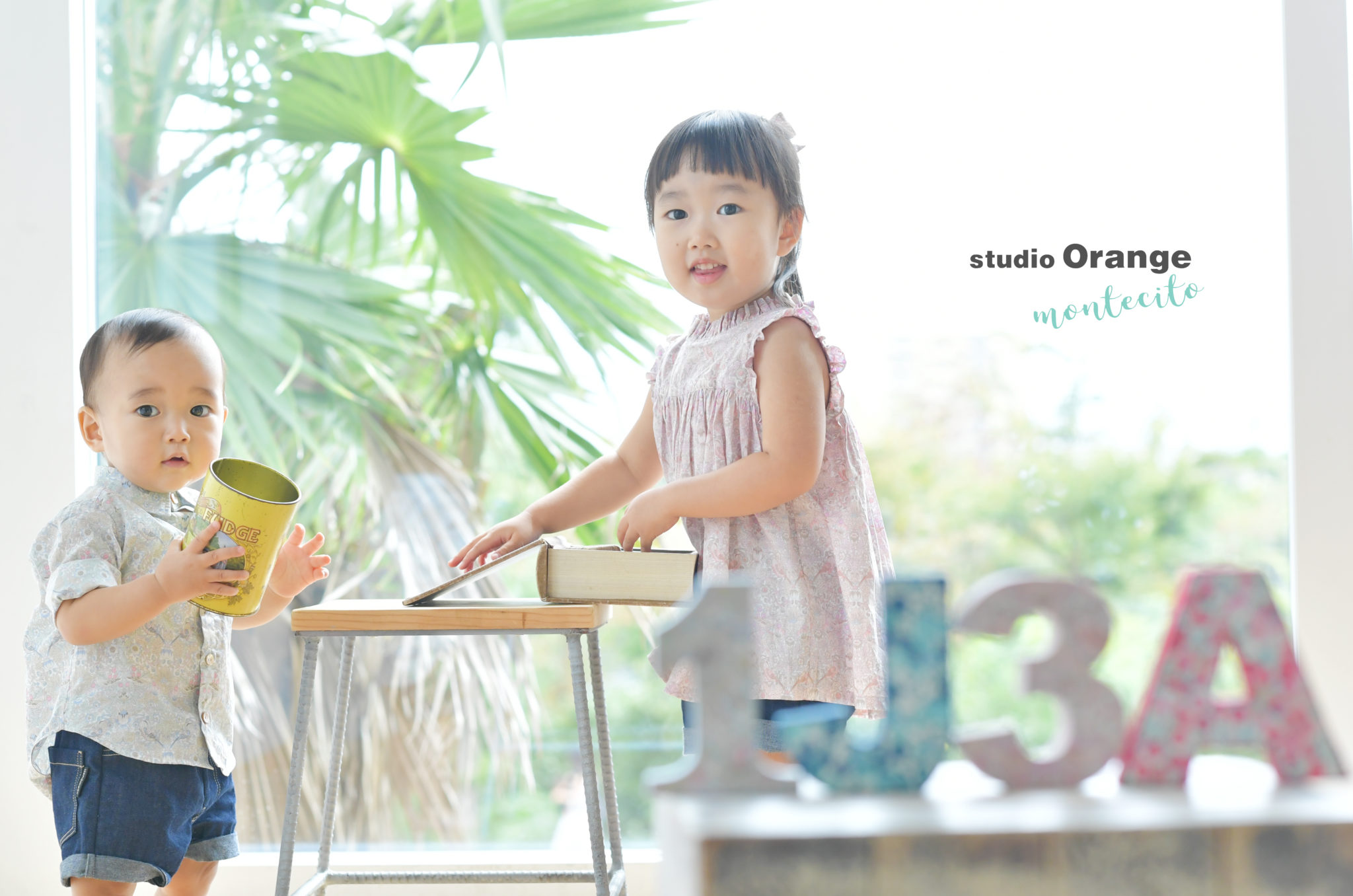 豊中市よりママ手作りのお洋服で１歳お誕生日の撮影