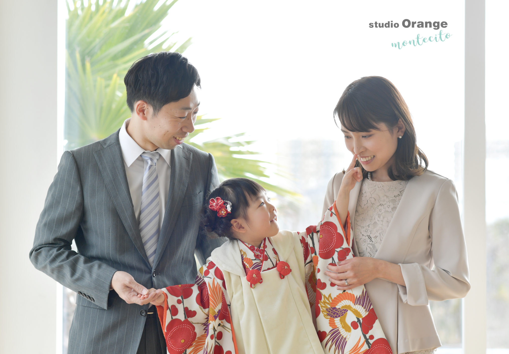 川西市より元気いっぱい３歳女の子の七五三撮影