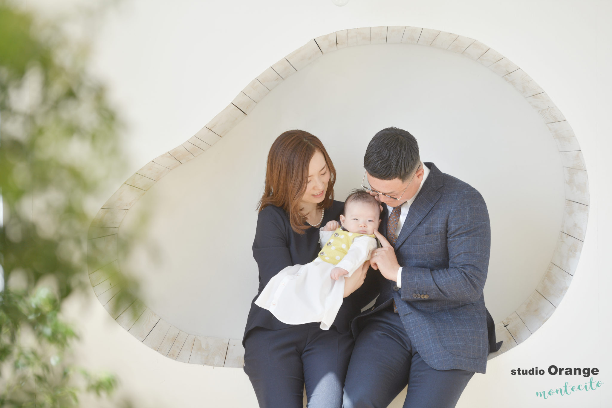 伊丹市から３ヶ月男の子のお宮参り撮影