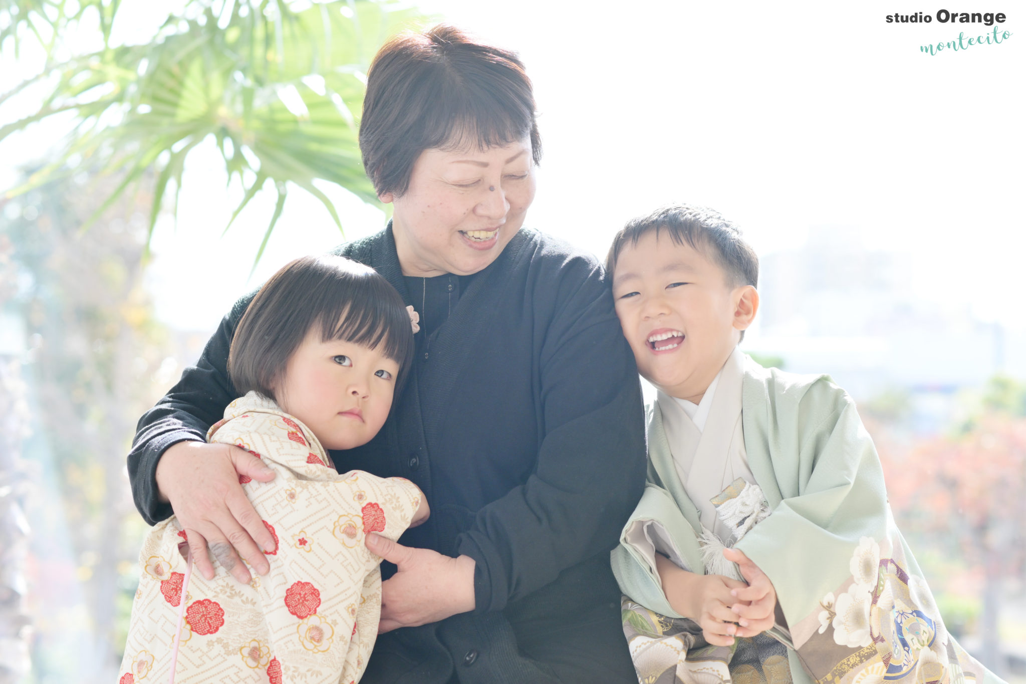 池田市から４歳男の子と３歳女の子の七五三撮影