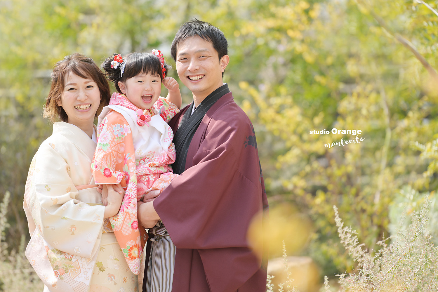 今年はパパも着物で撮影が大人気なんです。