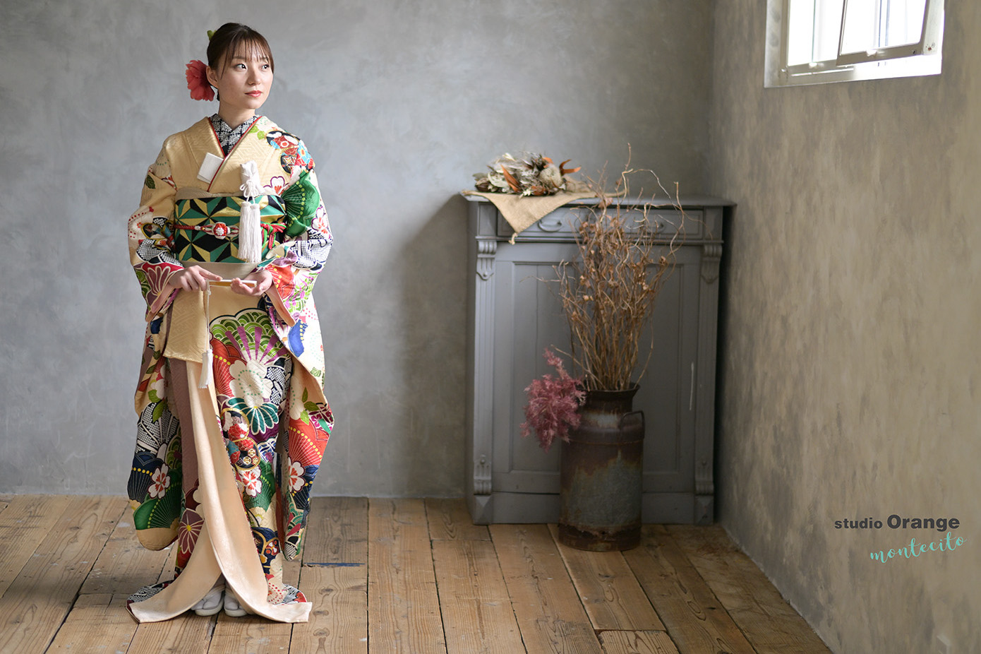 結婚する前に振袖をもう一度！引き振袖風として着ましょうよ。