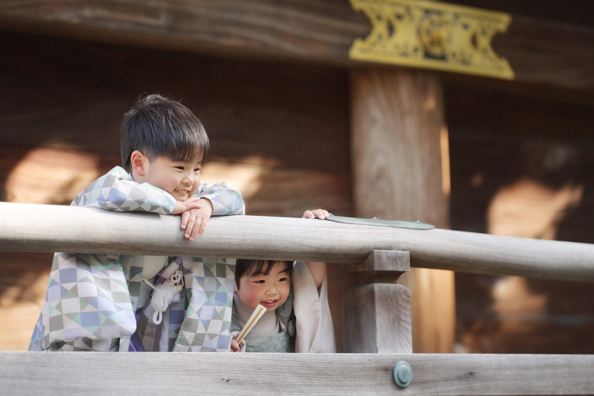 中山寺で３歳５歳男の子の七五三出張撮影
