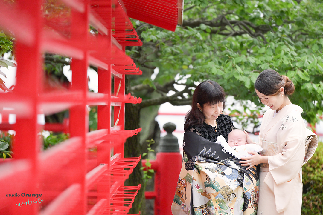 中山寺でのお宮参り出張撮影、衣装も全部お任せください◎