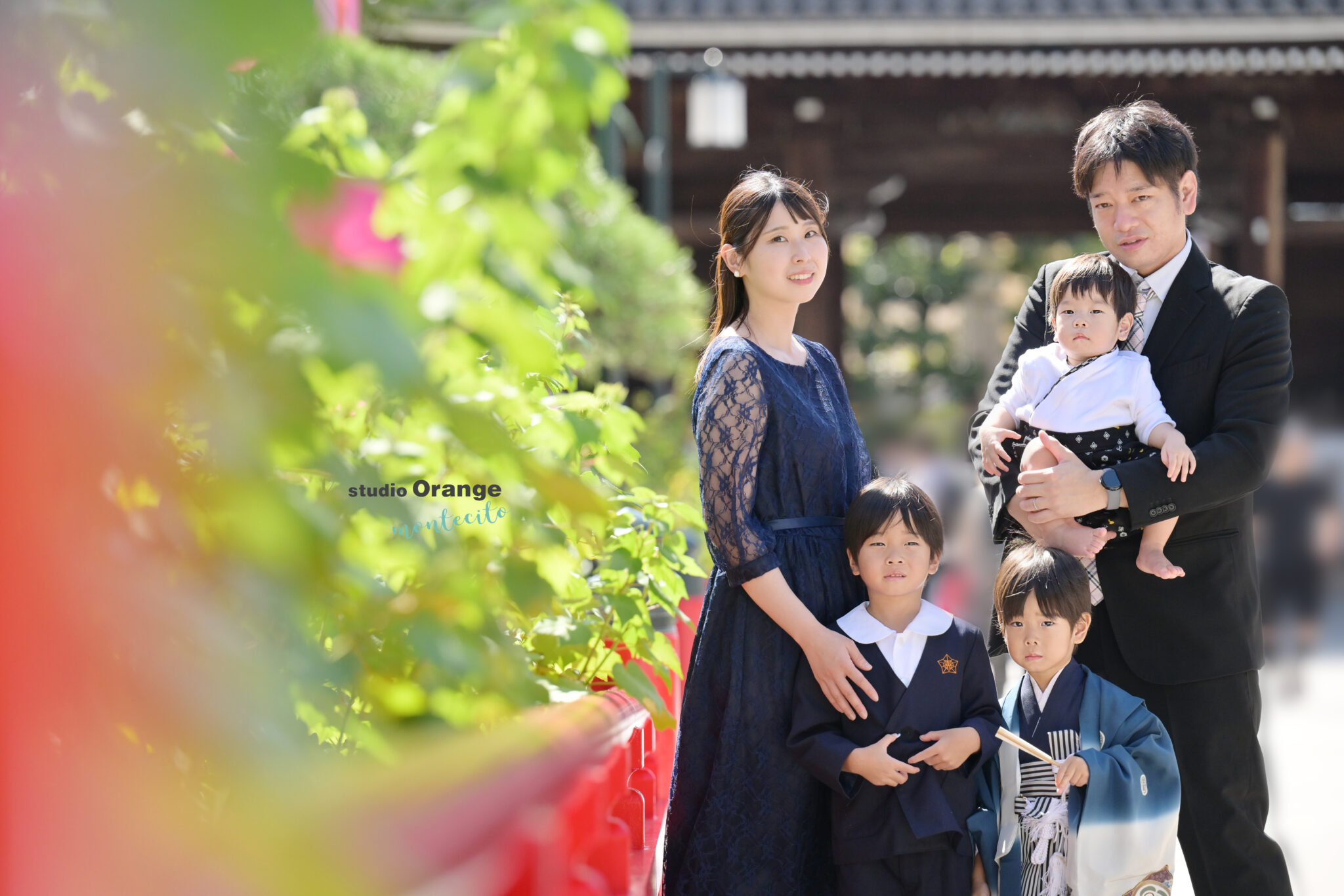 中山寺で５歳男の子の七五三出張撮影