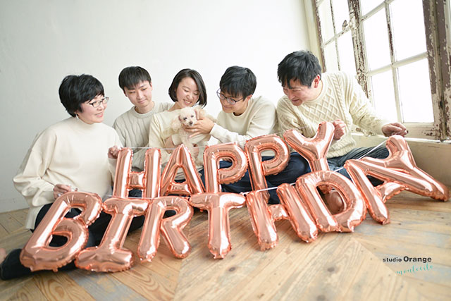 お誕生日はこどもだけじゃない！ペットのお誕生日フォトもお勧めです◎