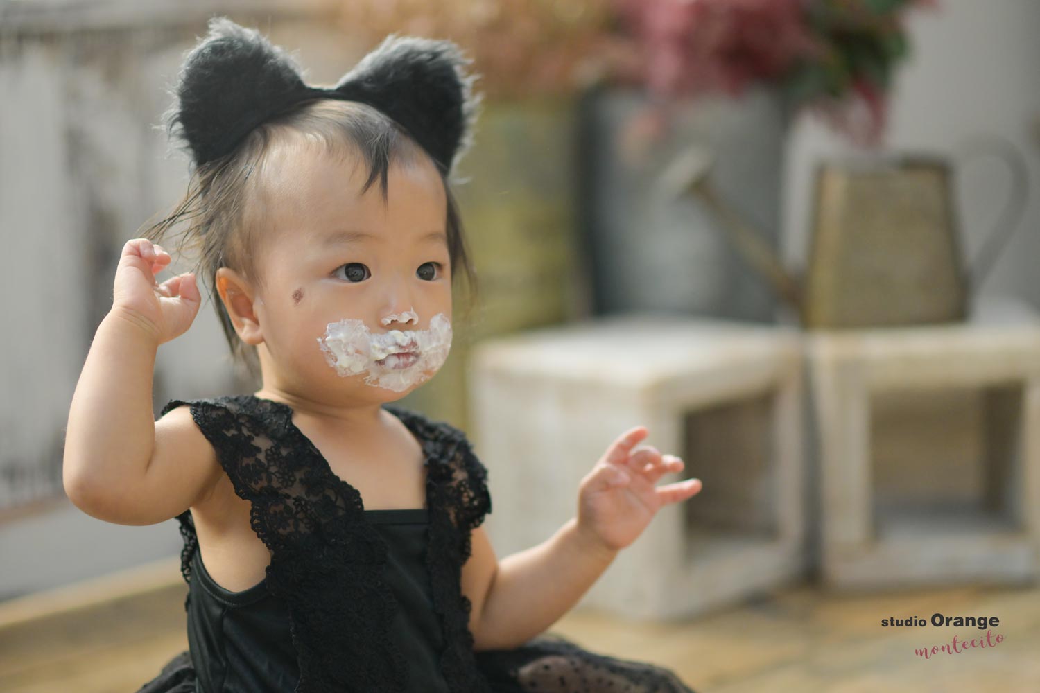 1歳のお誕生日、ねこちゃんになっちゃった！？