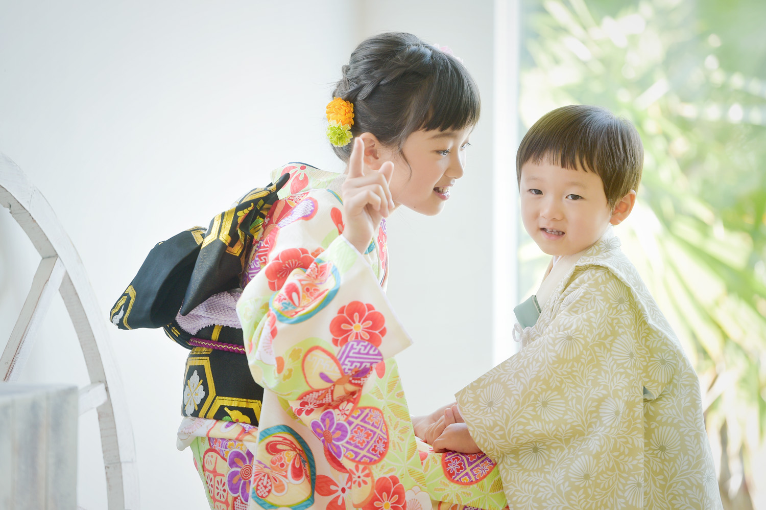 着物 袋帯 七五三 7歳 ハーフ成人式 全通柄 - 七五三