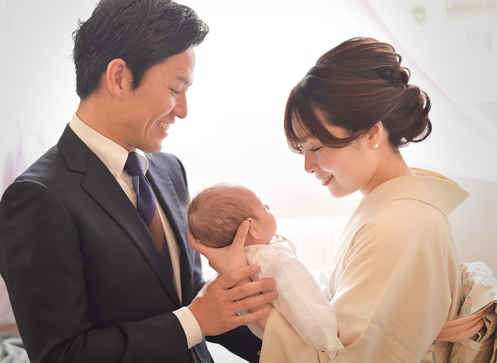 宝塚市 お宮参り 家族写真