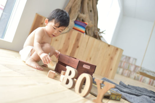 川西市　誕生日写真　男の子　１歳記念