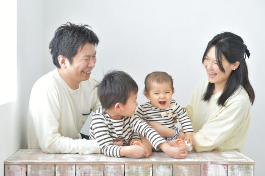 宝塚市　誕生日　家族写真