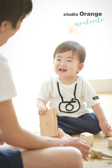 川西市　お誕生日記念　1歳　男の子