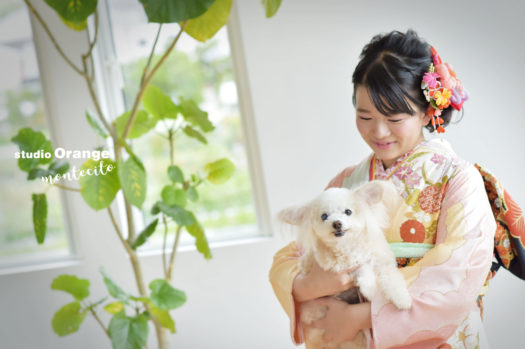 兵庫　宝塚　成人式　犬と撮れる写真館