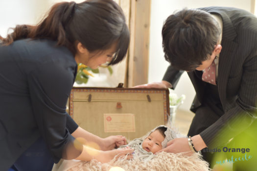 宝塚市　写真館　お宮参り　女の子