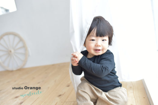 宝塚市　写真館　お誕生日撮影　男の子　