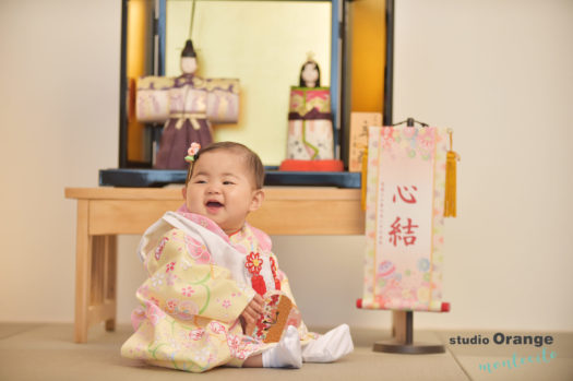 宝塚市　写真館　桃の節句　女の子