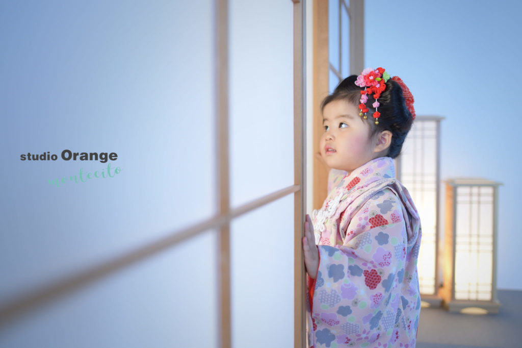 3歳女の子初めての七五三は日本髪 | 宝塚市の写真館スタジオオレンジ