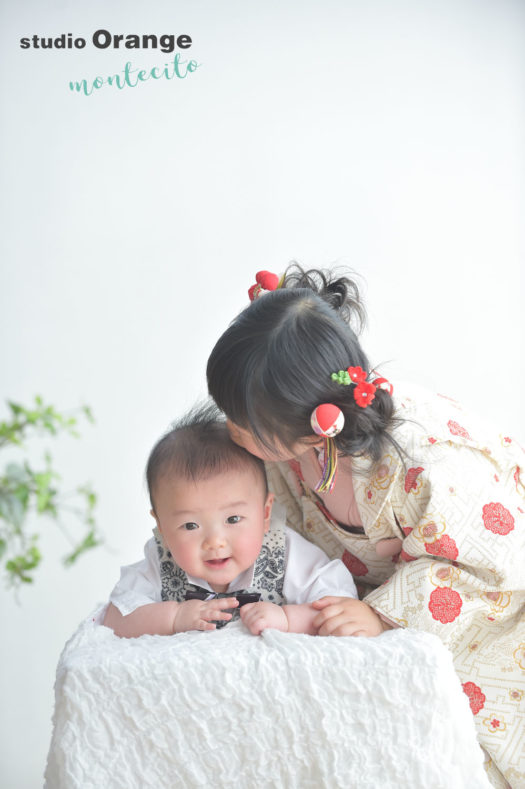 七五三　3才女の子　被布コート