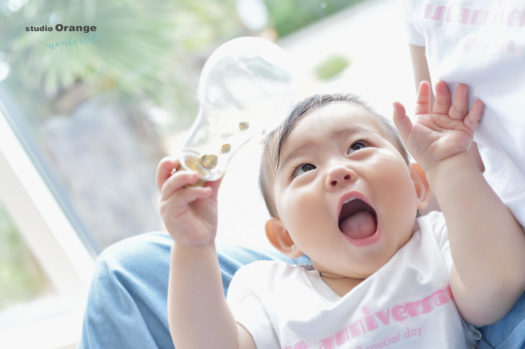 １歳バースデー　女の子　生駒市　お揃いTシャツ