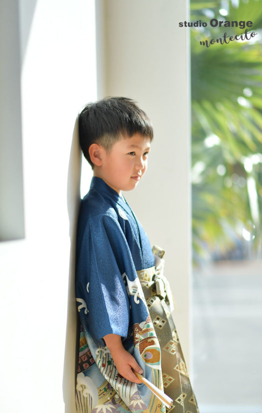 宝塚市　七五三　五歳男の子　着物