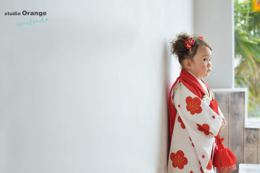 宝塚市　七五三　2歳女の子　3歳女の子　着物　和装