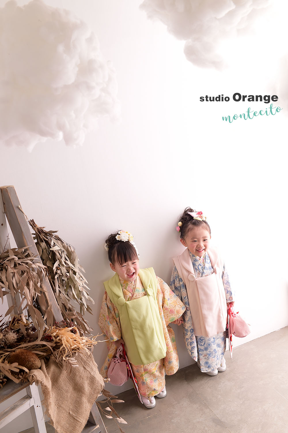 宝塚市 3歳女の子双子 七五三撮影 | 宝塚市の写真館スタジオオレンジ