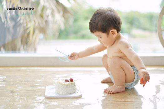 宝塚市　お誕生日　スマッシュケーキ