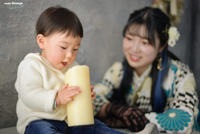 節句　着物　和装　和室　スタジオオレンジモンテシート　桃の節句