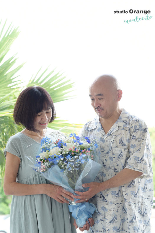 箕面市 結婚記念祝い 家族写真