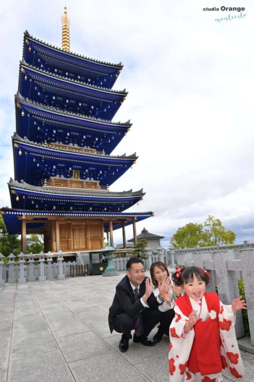 七五三　中山寺　出張撮影　ロケーション撮影