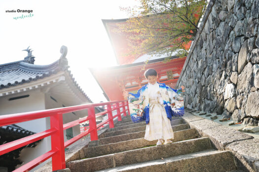 七五三　ロケーション撮影　中山寺　５歳　男の子